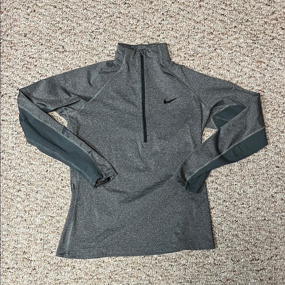 Nike Women's Dark Gray Quarter-Zip Sweatshirt